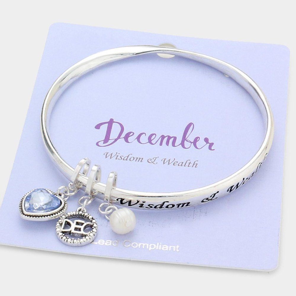 December Birthday Stone "Wisdom & Wealth" Bracelet